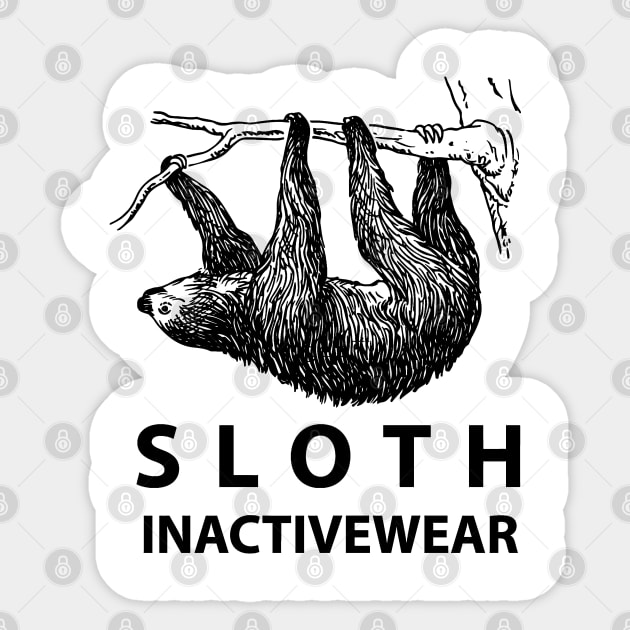 Sloth Inactivewear Sticker by fabecco